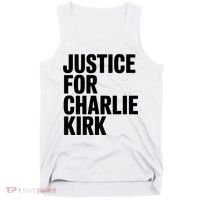 Justice For Charlie Kirk Support Hero Tank Top thumb 0