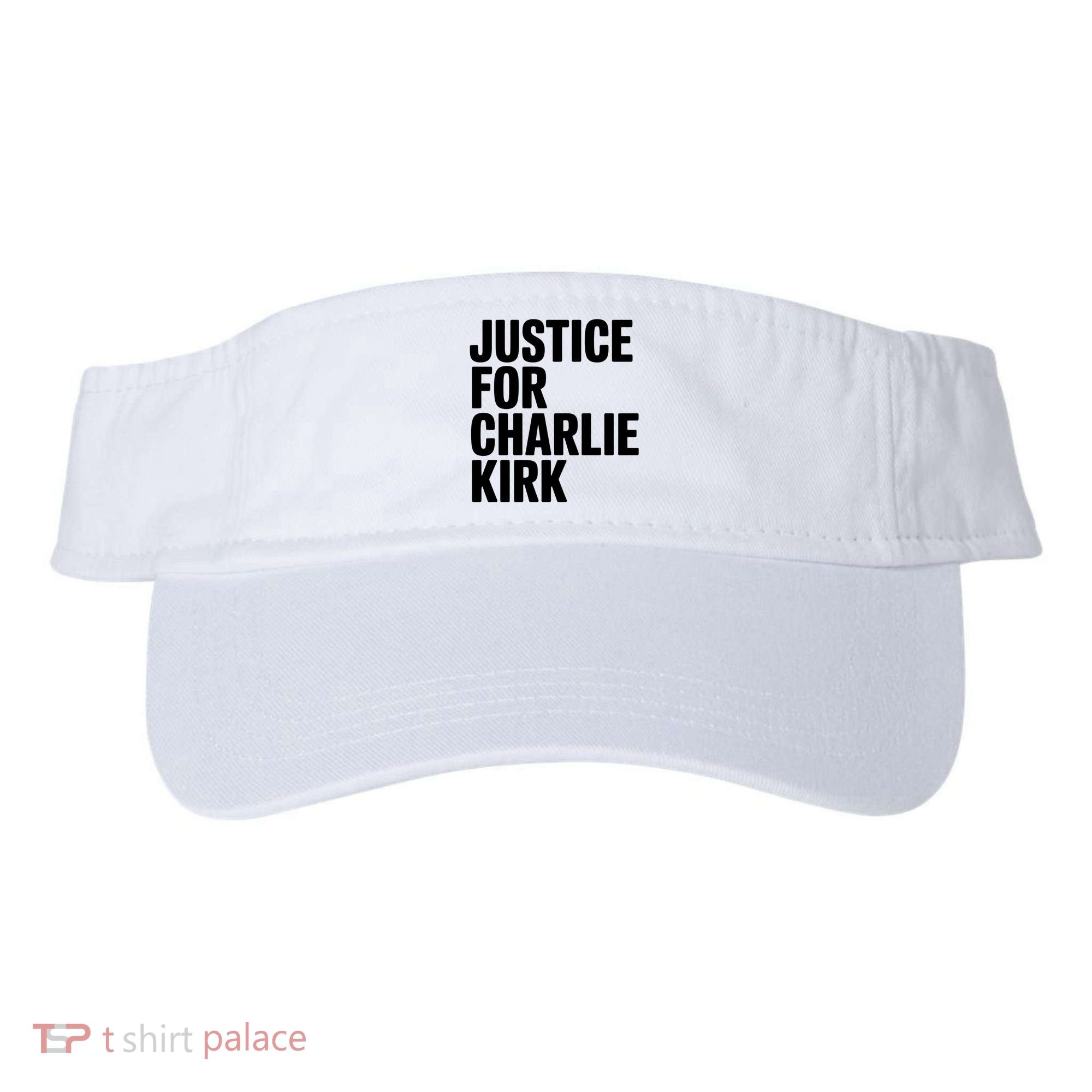 Justice For Charlie Kirk Support Hero Visor