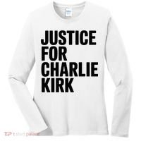 Justice For Charlie Kirk Support Hero Women's Long Sleeve Shirt thumb 0