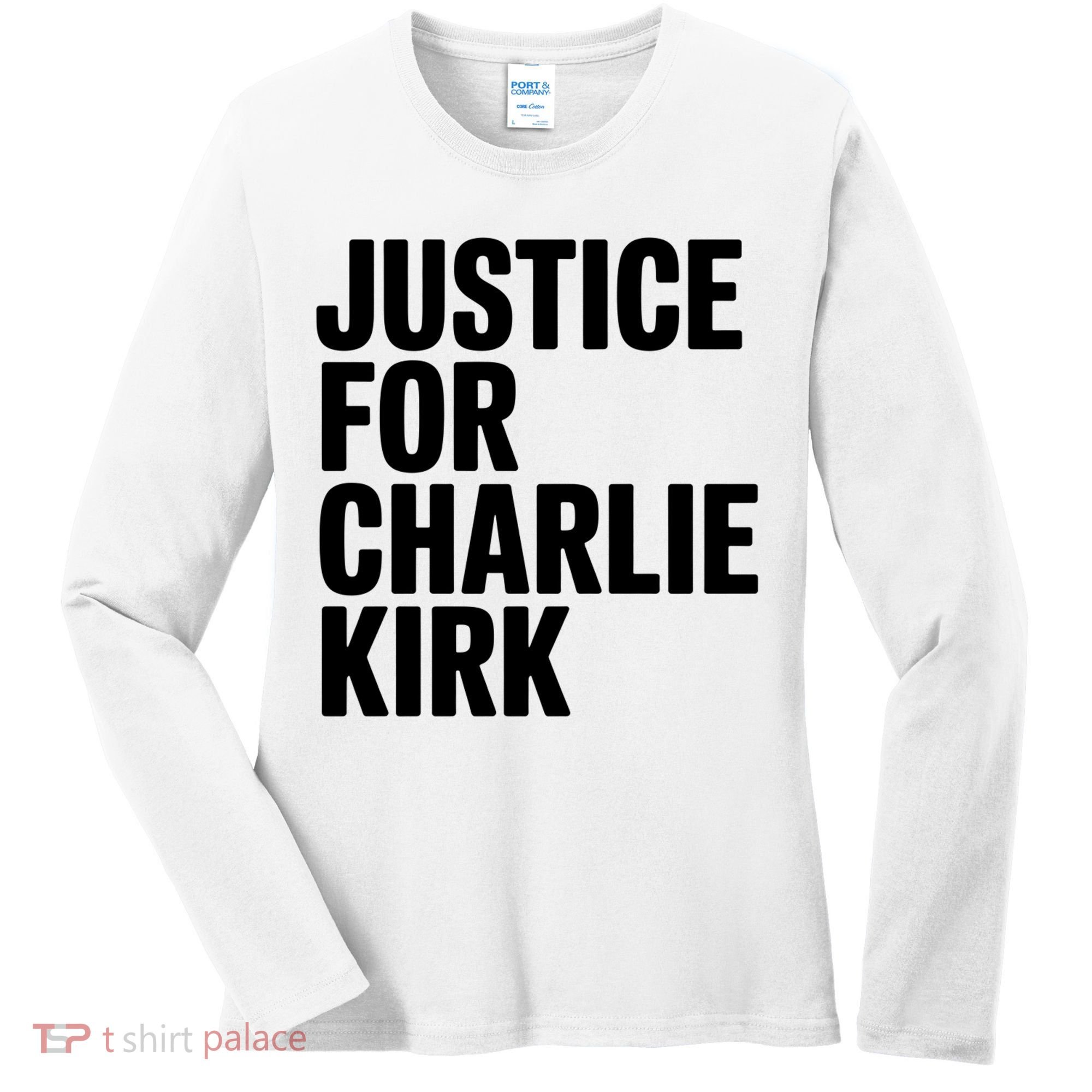 Justice For Charlie Kirk Support Hero Women's Long Sleeve Shirt