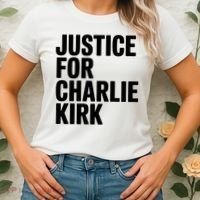Justice For Charlie Kirk Support Hero Women's T-Shirt thumb 2