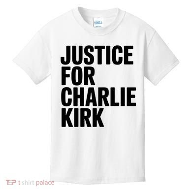 Justice For Charlie Kirk Support Hero Kids T-Shirt