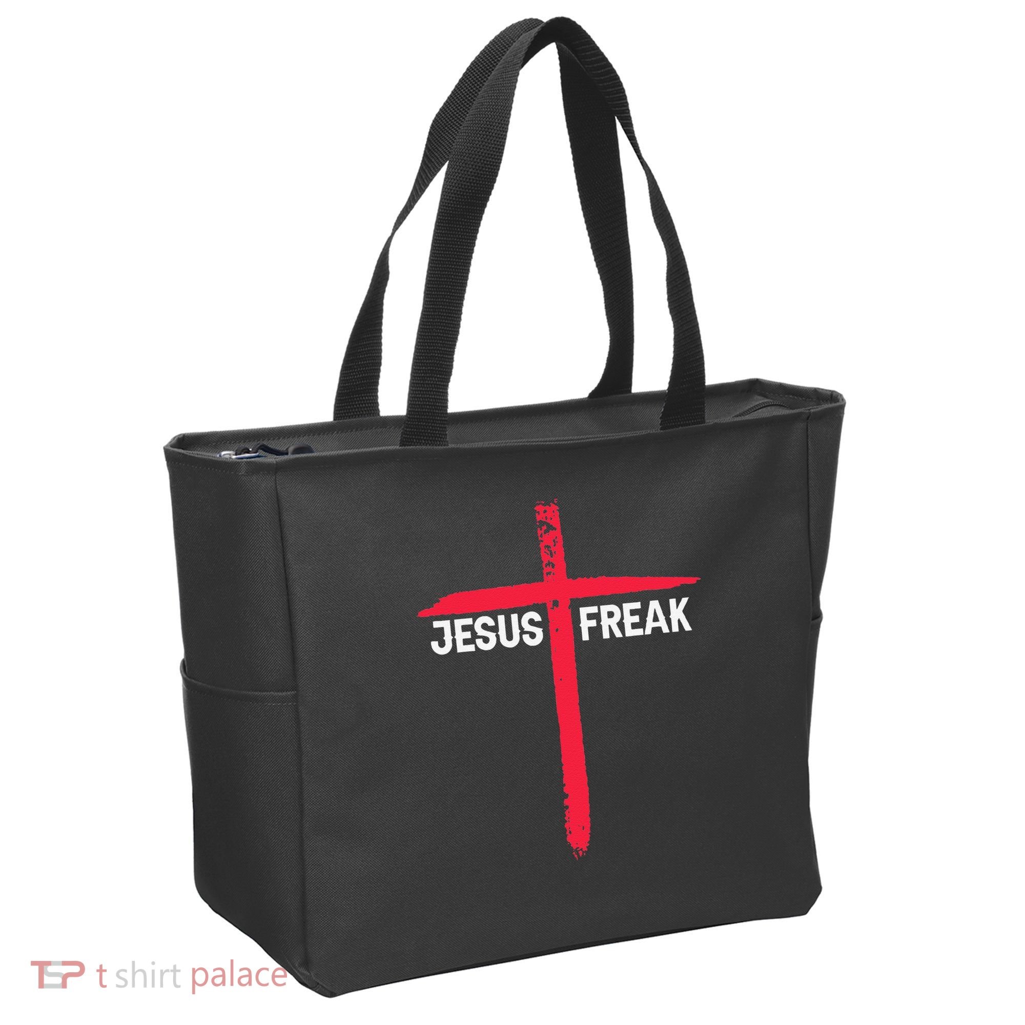 Jesus Freak Christian Religious Faith Cross Tote Bag