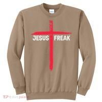 Jesus Freak Christian Religious Faith Cross Sweatshirt thumb 0