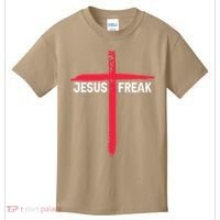 Jesus Freak Christian Religious Faith Cross Kids T-Shirt thumb 0