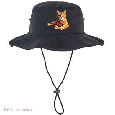 Just For Cat Lovers Realistic Orange Tabby Cat Cute Pet Portrait Bucket Hat