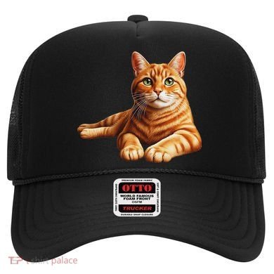 Just For Cat Lovers Realistic Orange Tabby Cat Cute Pet Portrait Hat