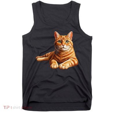 Just For Cat Lovers Realistic Orange Tabby Cat Cute Pet Portrait Tank Top