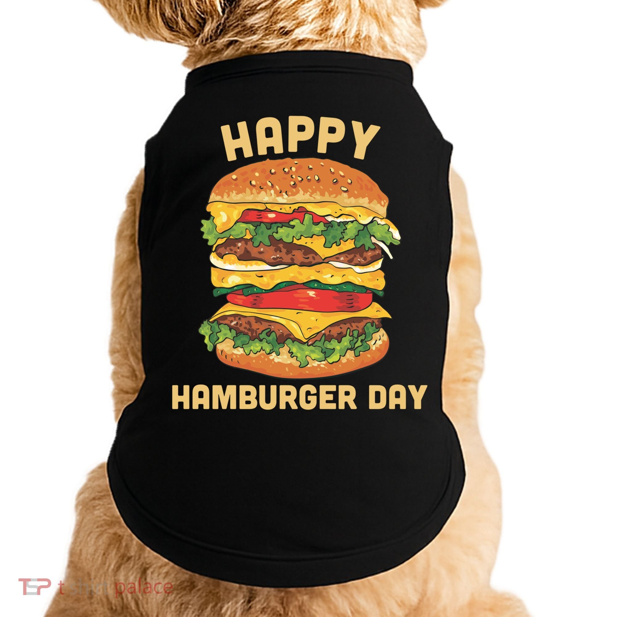 Junk Food Cheeseburger Hamburger Day Burger Fries Gift Doggie Tank