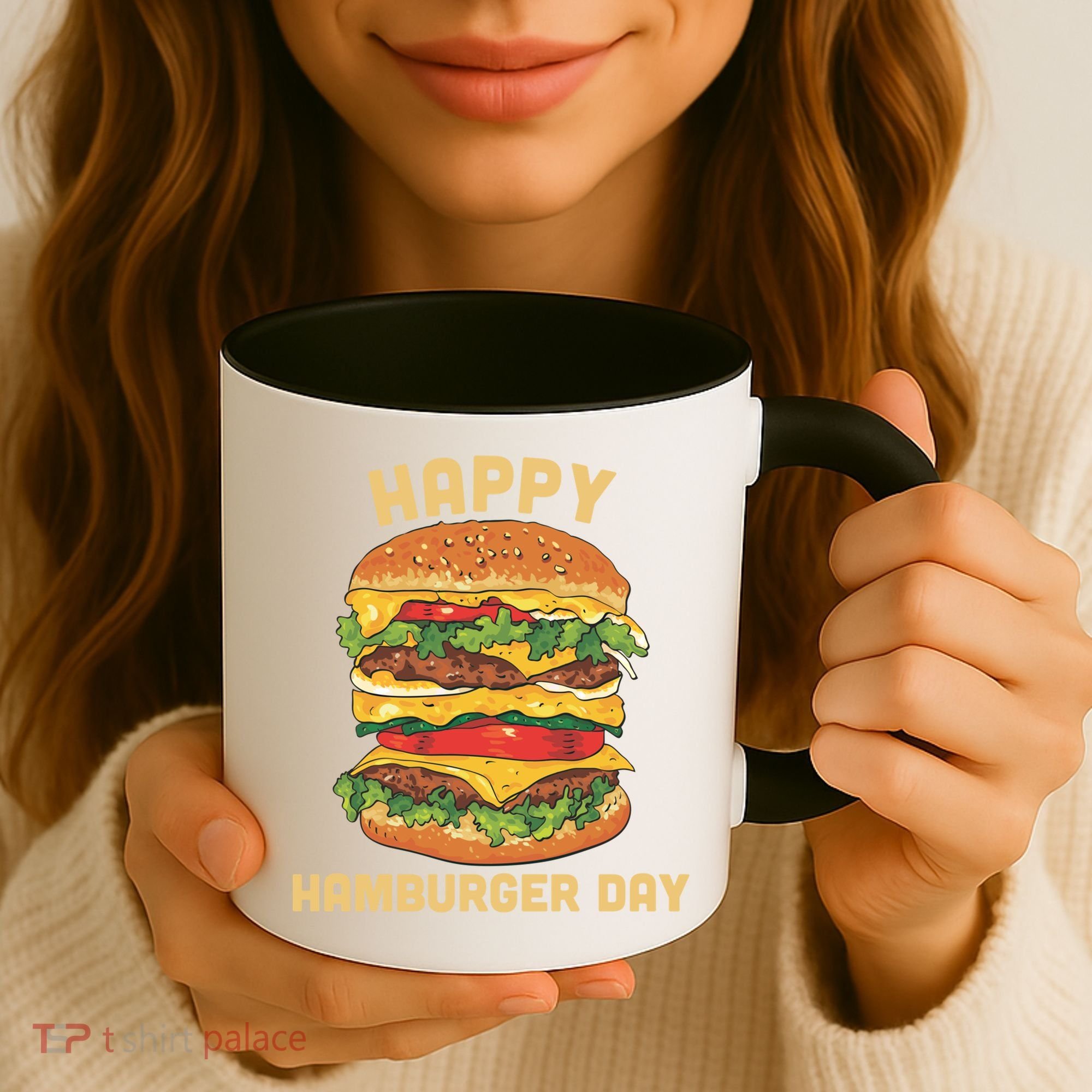 Junk Food Cheeseburger Hamburger Day Burger Fries Gift Coffee Mug
