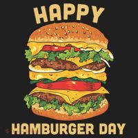 Junk Food Cheeseburger Hamburger Day Burger Fries Gift Golf Towel thumb 3