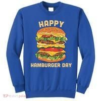 Junk Food Cheeseburger Hamburger Day Burger Fries Gift Sweatshirt thumb 0