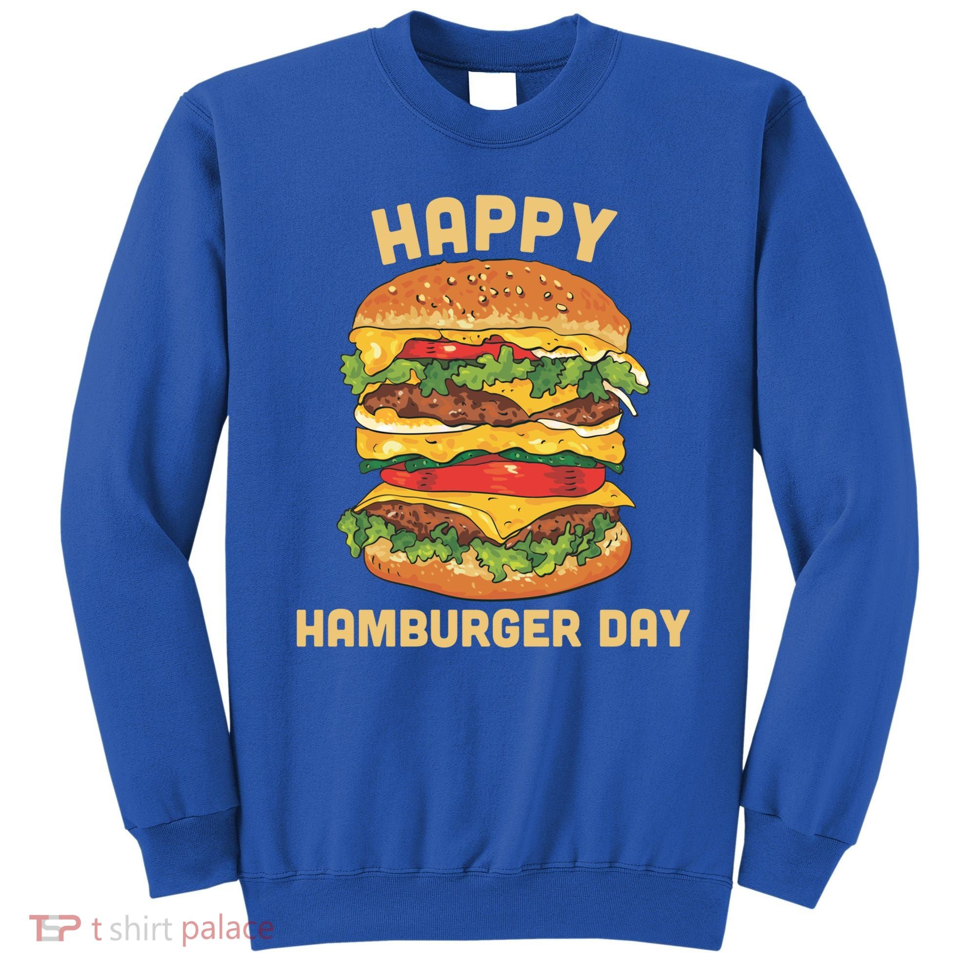 Junk Food Cheeseburger Hamburger Day Burger Fries Gift Sweatshirt