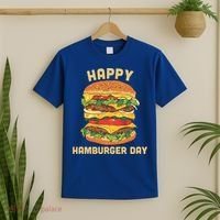 Junk Food Cheeseburger Hamburger Day Burger Fries Gift T-Shirt thumb 2