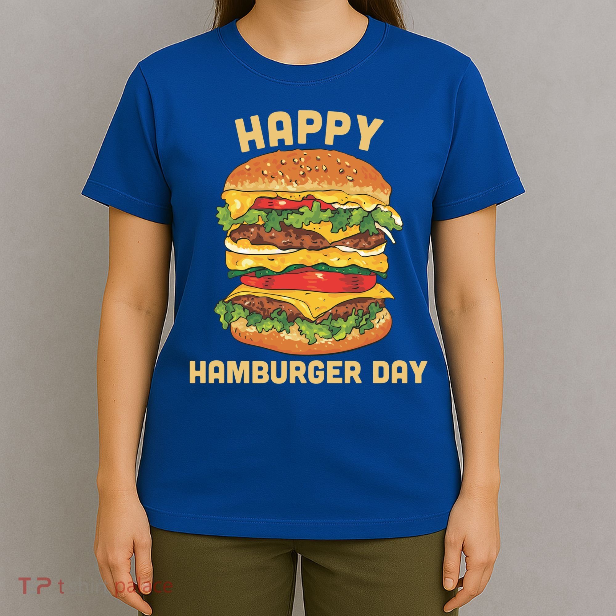 Junk Food Cheeseburger Hamburger Day Burger Fries Gift T-Shirt
