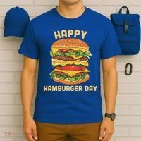 Junk Food Cheeseburger Hamburger Day Burger Fries Gift T-Shirt thumb 6