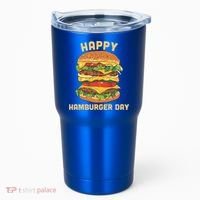 Junk Food Cheeseburger Hamburger Day Burger Fries Gift Tumbler thumb 0