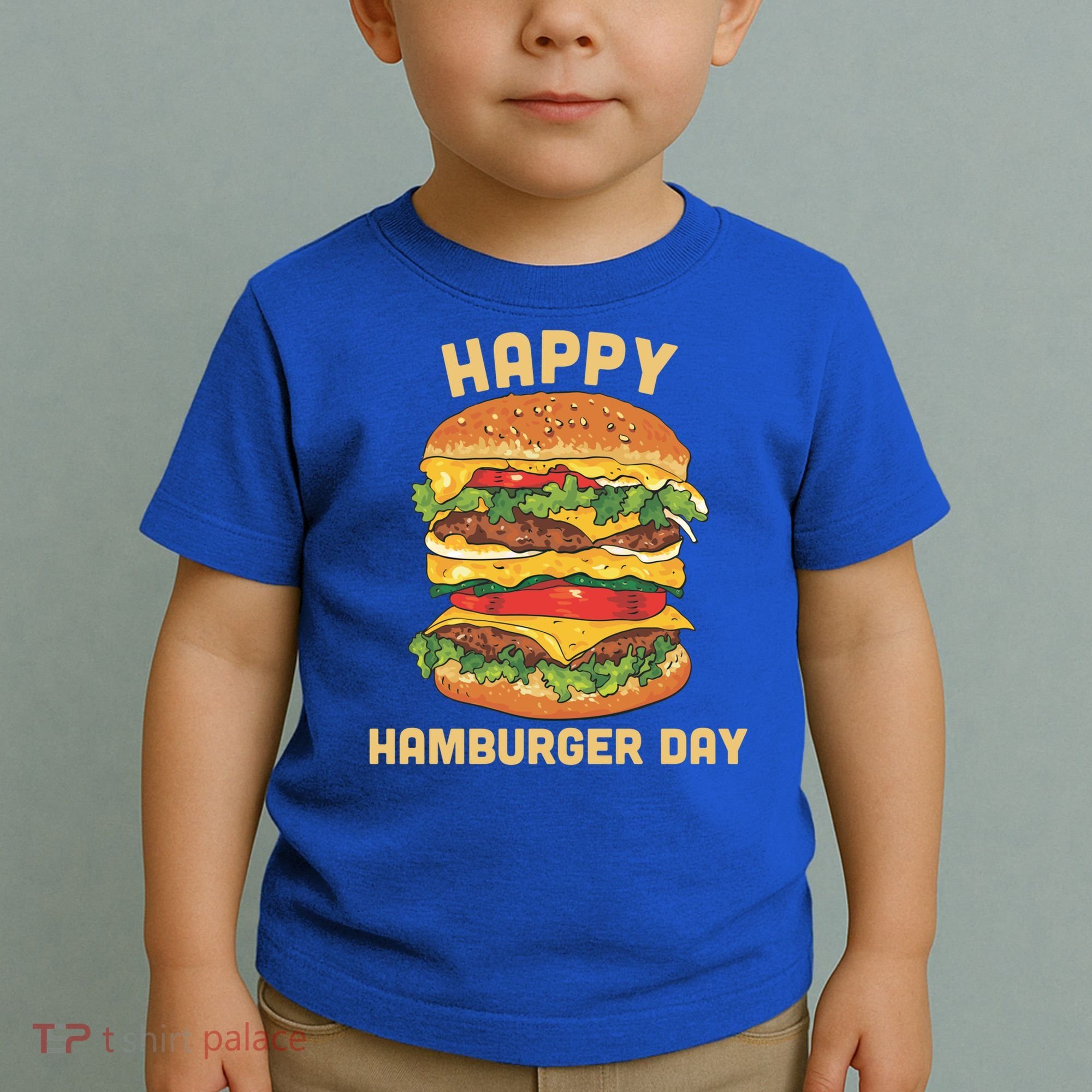 Junk Food Cheeseburger Hamburger Day Burger Fries Gift Toddler T-Shirt
