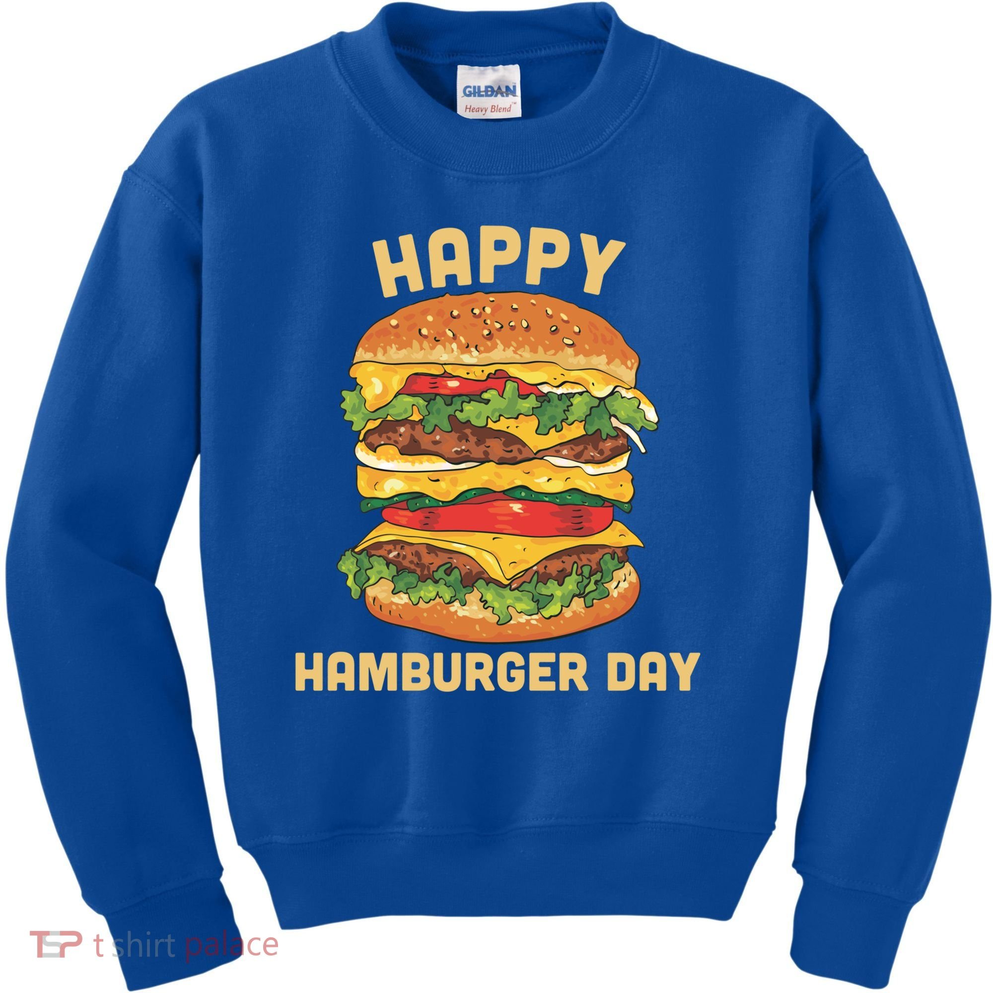 Junk Food Cheeseburger Hamburger Day Burger Fries Gift Kids Sweatshirt