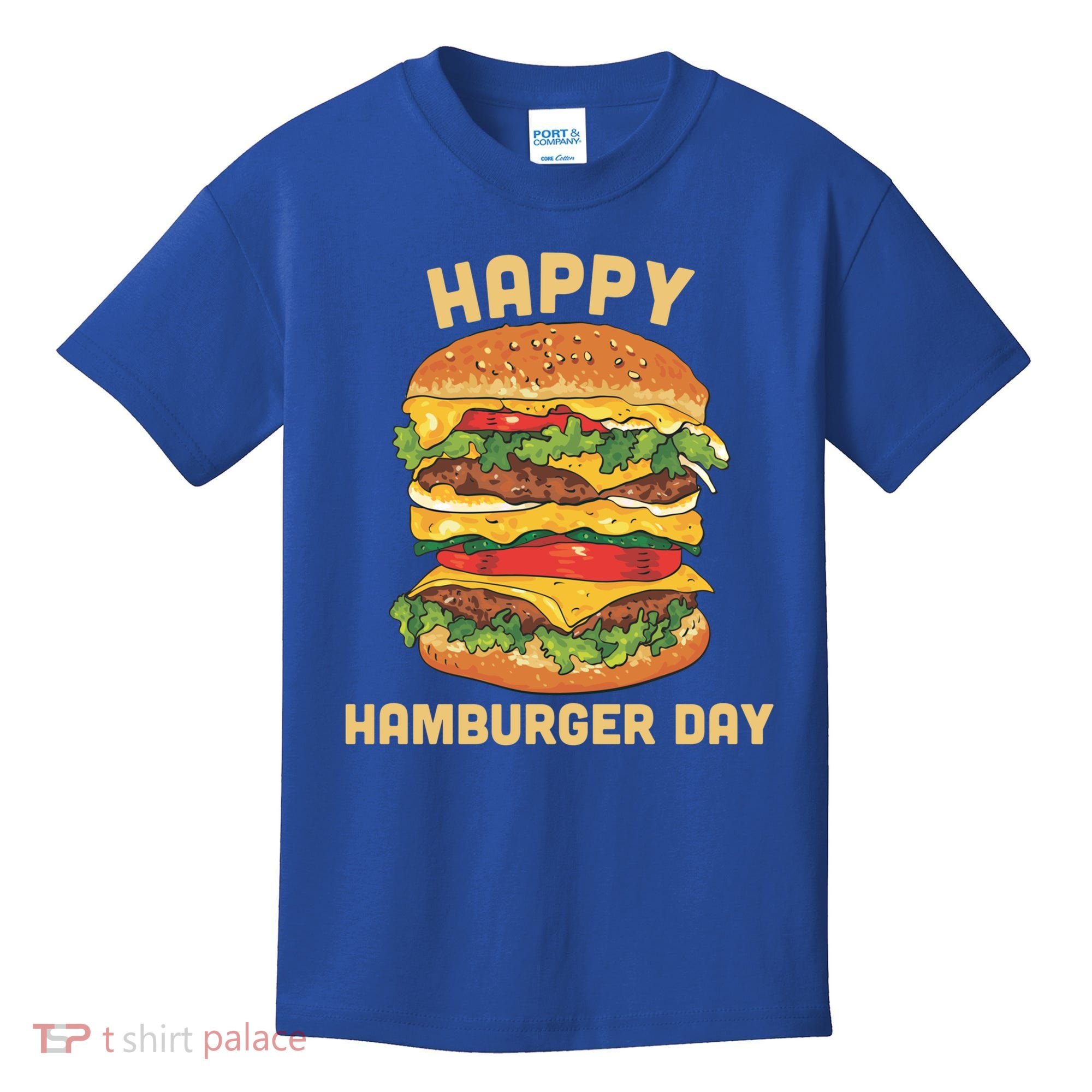 Junk Food Cheeseburger Hamburger Day Burger Fries Gift Kids T-Shirt