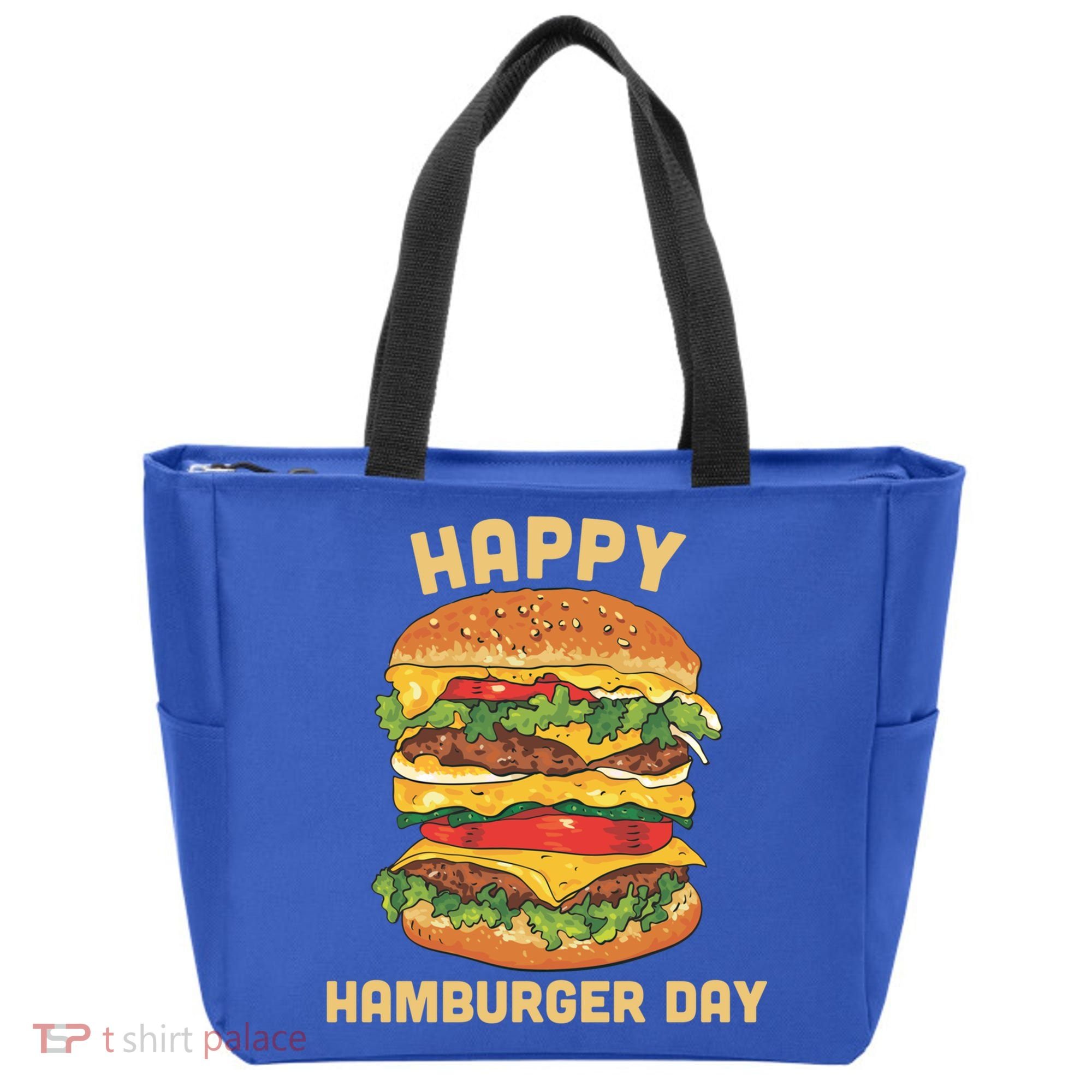 Junk Food Cheeseburger Hamburger Day Burger Fries Gift Tote Bag