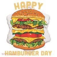Junk Food Cheeseburger Hamburger Day Burger Fries Gift Ceramic Ornament thumb 2