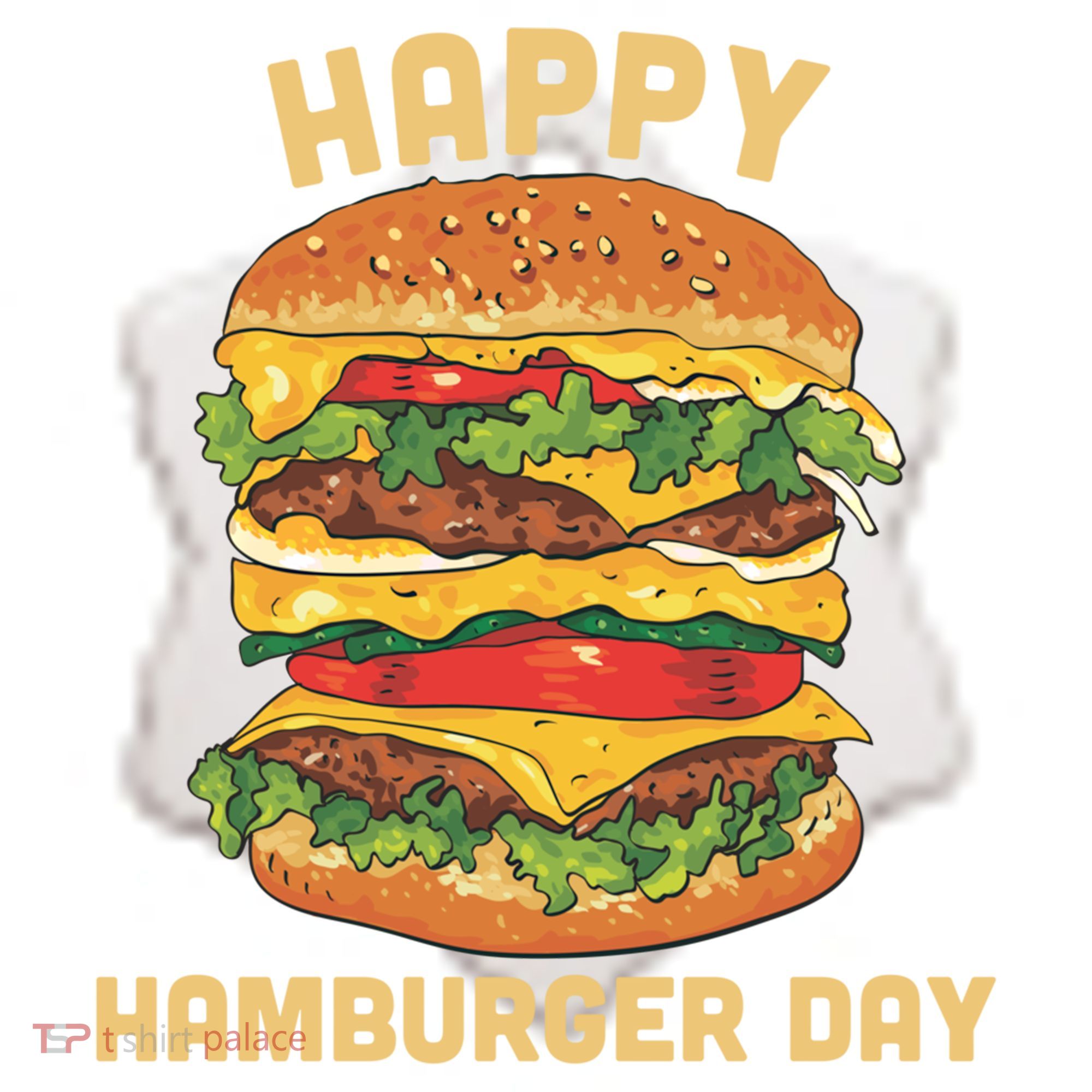 Junk Food Cheeseburger Hamburger Day Burger Fries Gift Ceramic Ornament