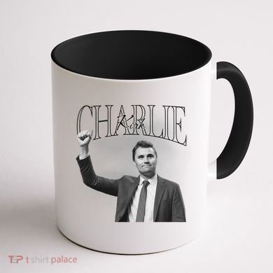 Justice For Charlie Kirk Memorial Tribute Coffee Mug back