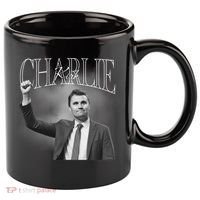 Justice For Charlie Kirk Memorial Tribute 11oz C Handle Ceramic Mug thumb 0