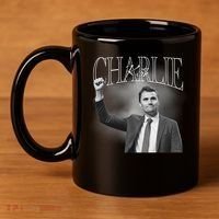 Justice For Charlie Kirk Memorial Tribute 11oz C Handle Ceramic Mug thumb 4