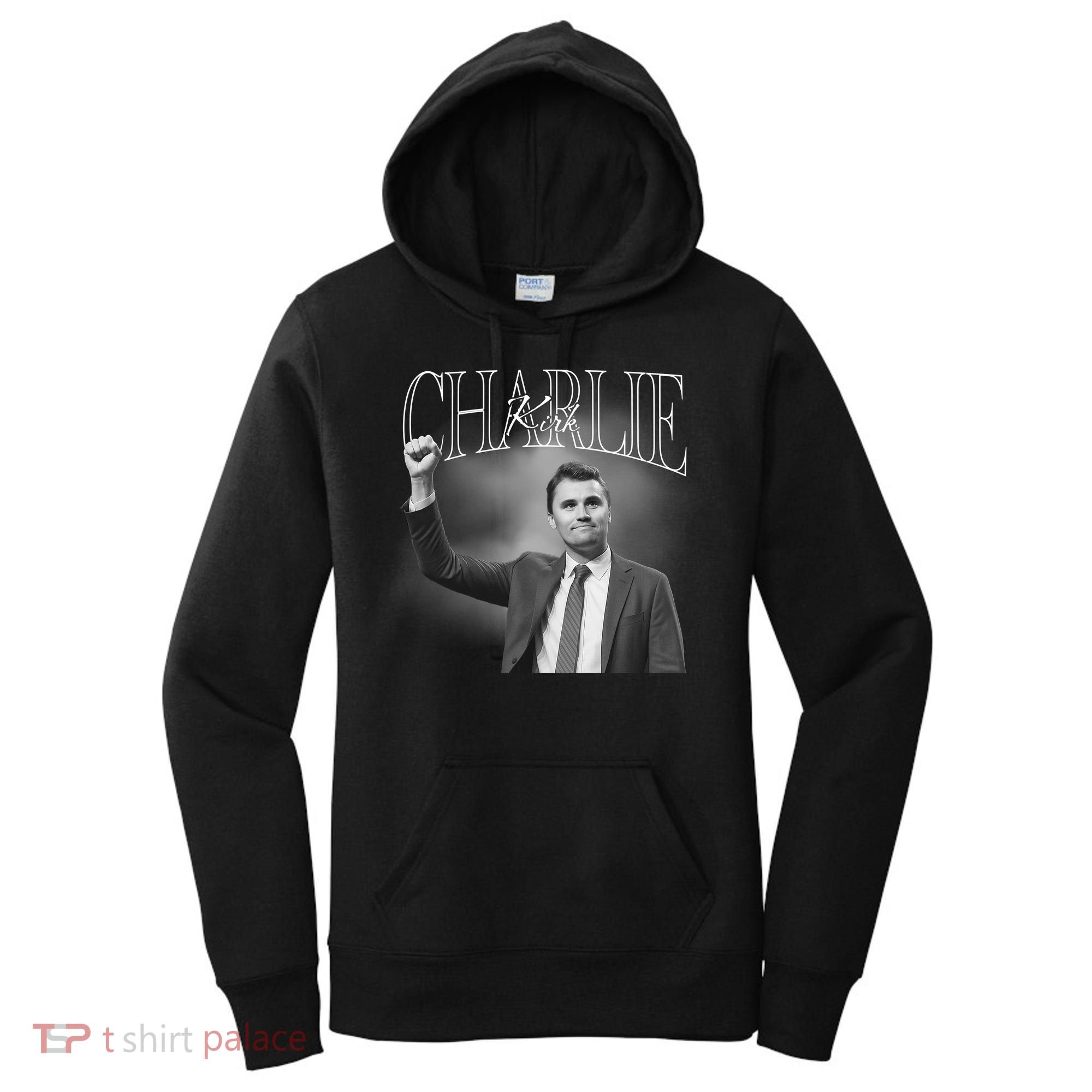 Justice For Charlie Kirk Memorial Tribute Women's Hoodie