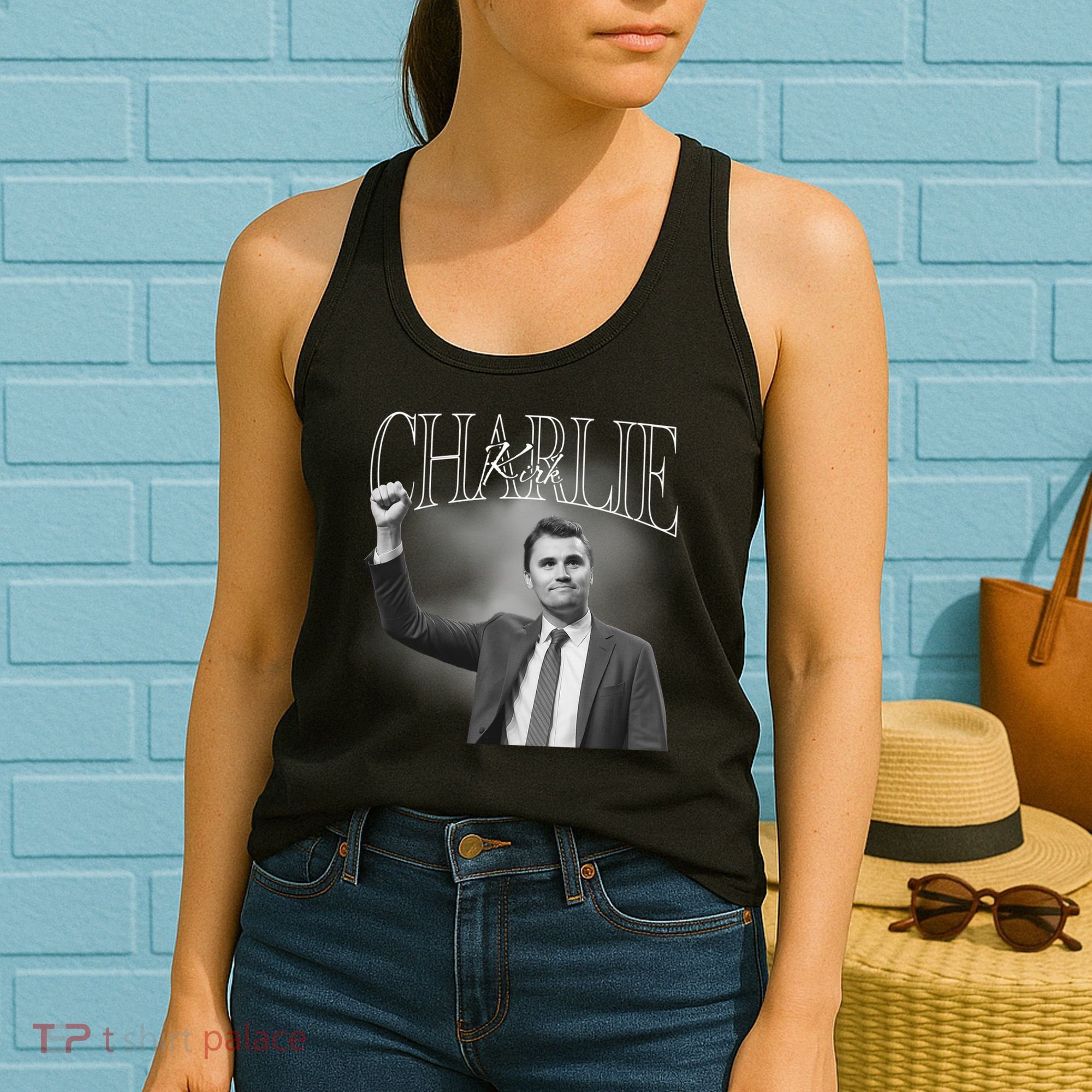 Justice For Charlie Kirk Memorial Tribute Women's Tank Top