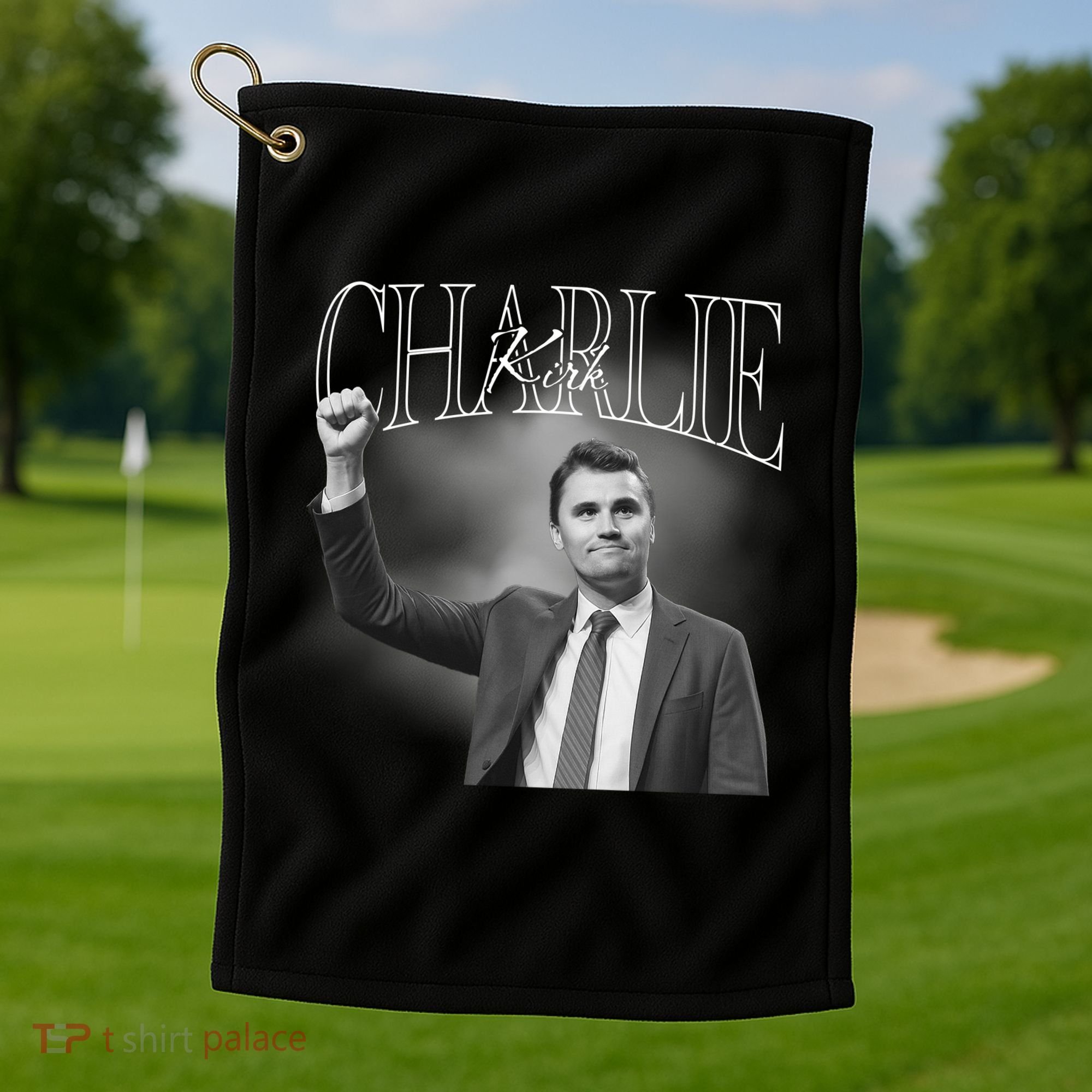 Justice For Charlie Kirk Memorial Tribute Golf Towel