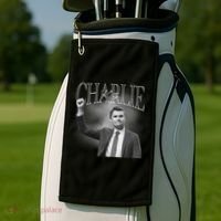 Justice For Charlie Kirk Memorial Tribute Golf Towel thumb 2