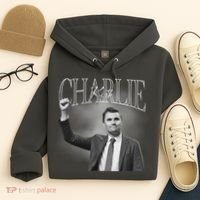 Justice For Charlie Kirk Memorial Tribute Hoodie thumb 4