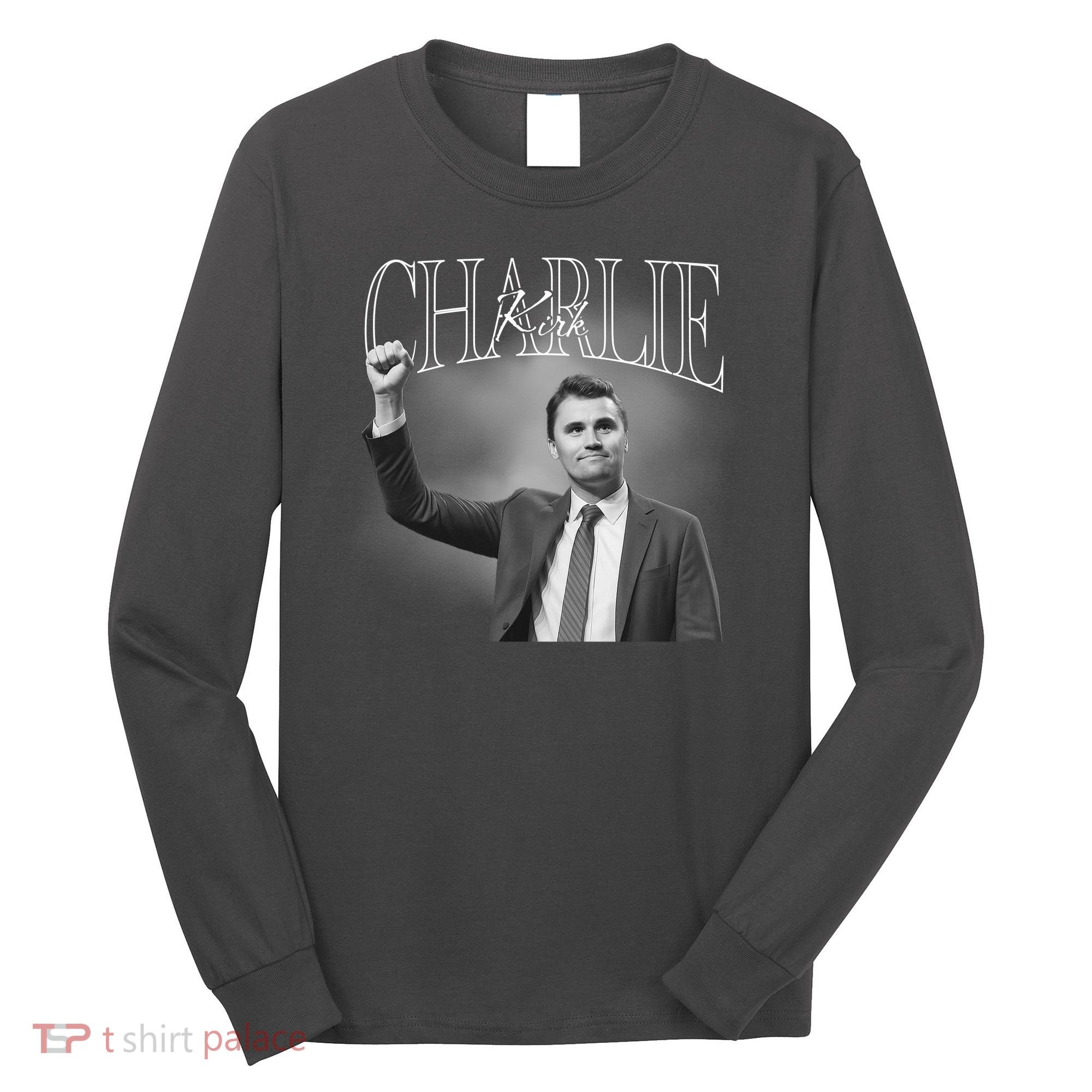 Justice For Charlie Kirk Memorial Tribute Long Sleeve Shirt