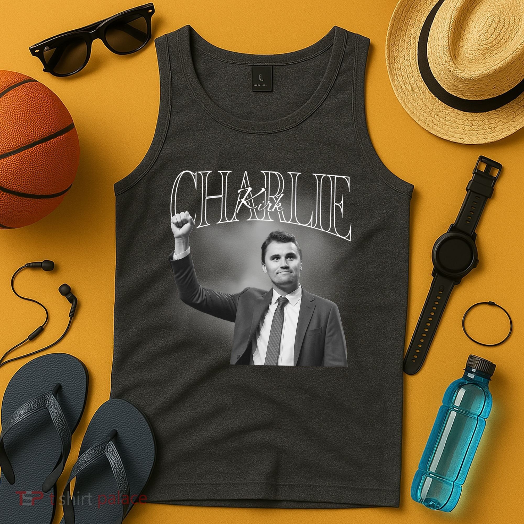 Justice For Charlie Kirk Memorial Tribute Tank Top
