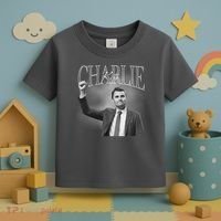 Justice For Charlie Kirk Memorial Tribute Toddler T-Shirt thumb 3