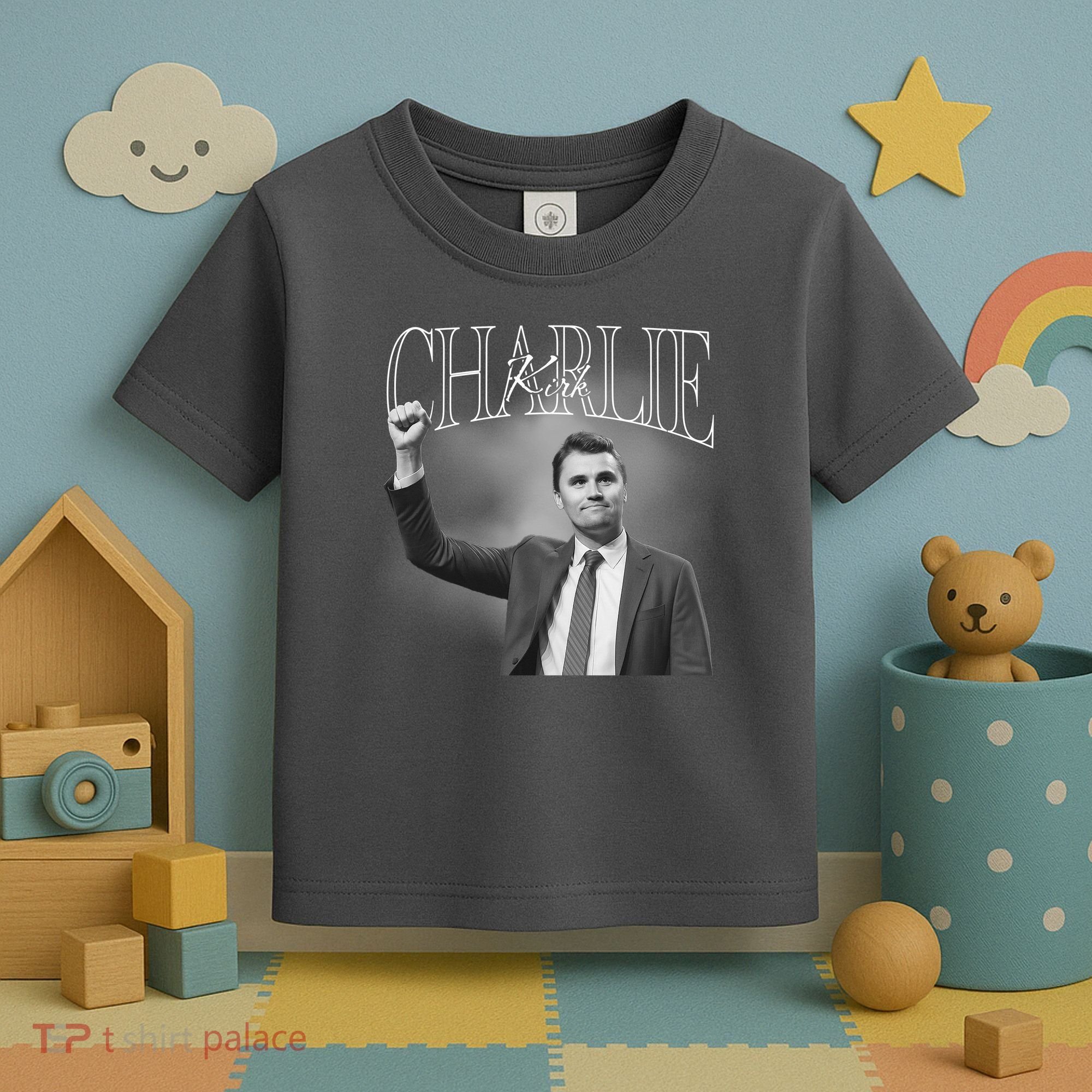 Justice For Charlie Kirk Memorial Tribute Toddler T-Shirt