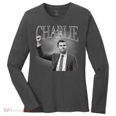 Justice For Charlie Kirk Memorial Tribute Women's Long Sleeve Shirt
