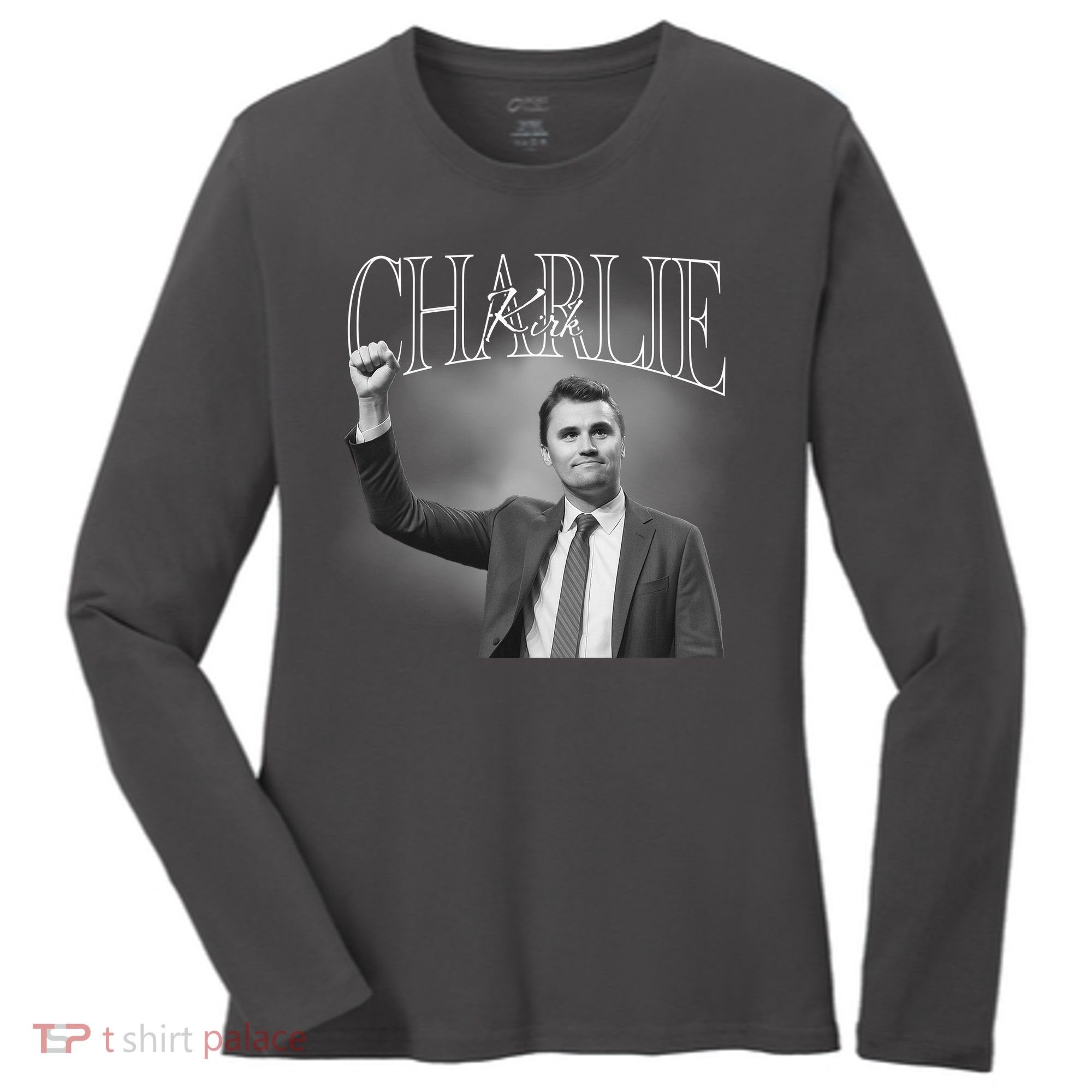 Justice For Charlie Kirk Memorial Tribute Women's Long Sleeve Shirt