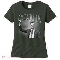 Justice For Charlie Kirk Memorial Tribute Women's T-Shirt thumb 0