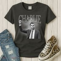 Justice For Charlie Kirk Memorial Tribute Women's T-Shirt thumb 3