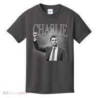 Justice For Charlie Kirk Memorial Tribute Kids T-Shirt thumb 0