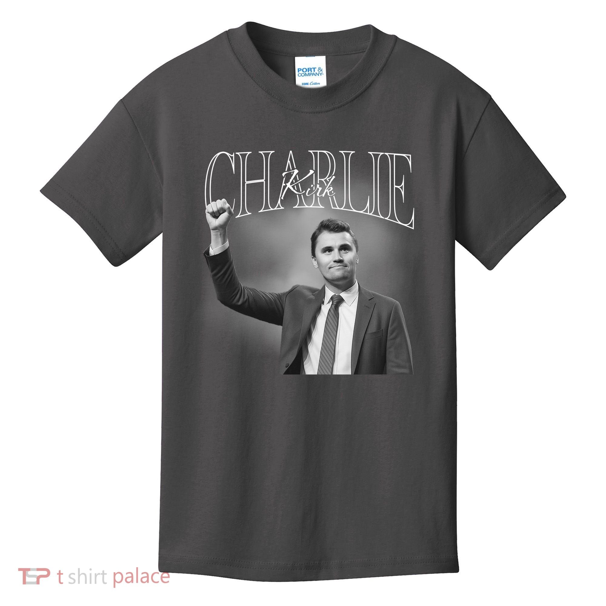 Justice For Charlie Kirk Memorial Tribute Kids T-Shirt