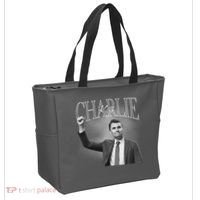 Justice For Charlie Kirk Memorial Tribute Tote Bag thumb 2
