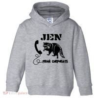 Jen From Corporate Toddler Hoodie thumb 0