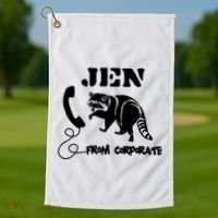 Jen From Corporate Golf Towel thumb 1