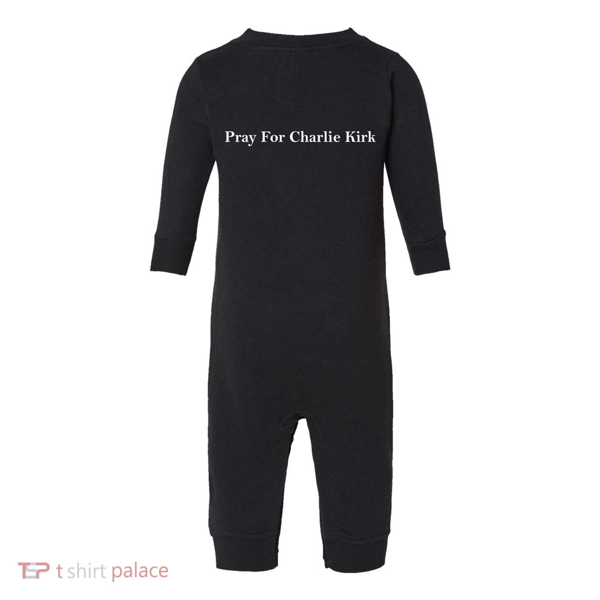 Justice For Charlie Kirk Prayers Up For Charlie Infant Fleece One Piece