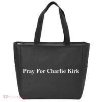 Justice For Charlie Kirk Prayers Up For Charlie Tote Bag thumb 0